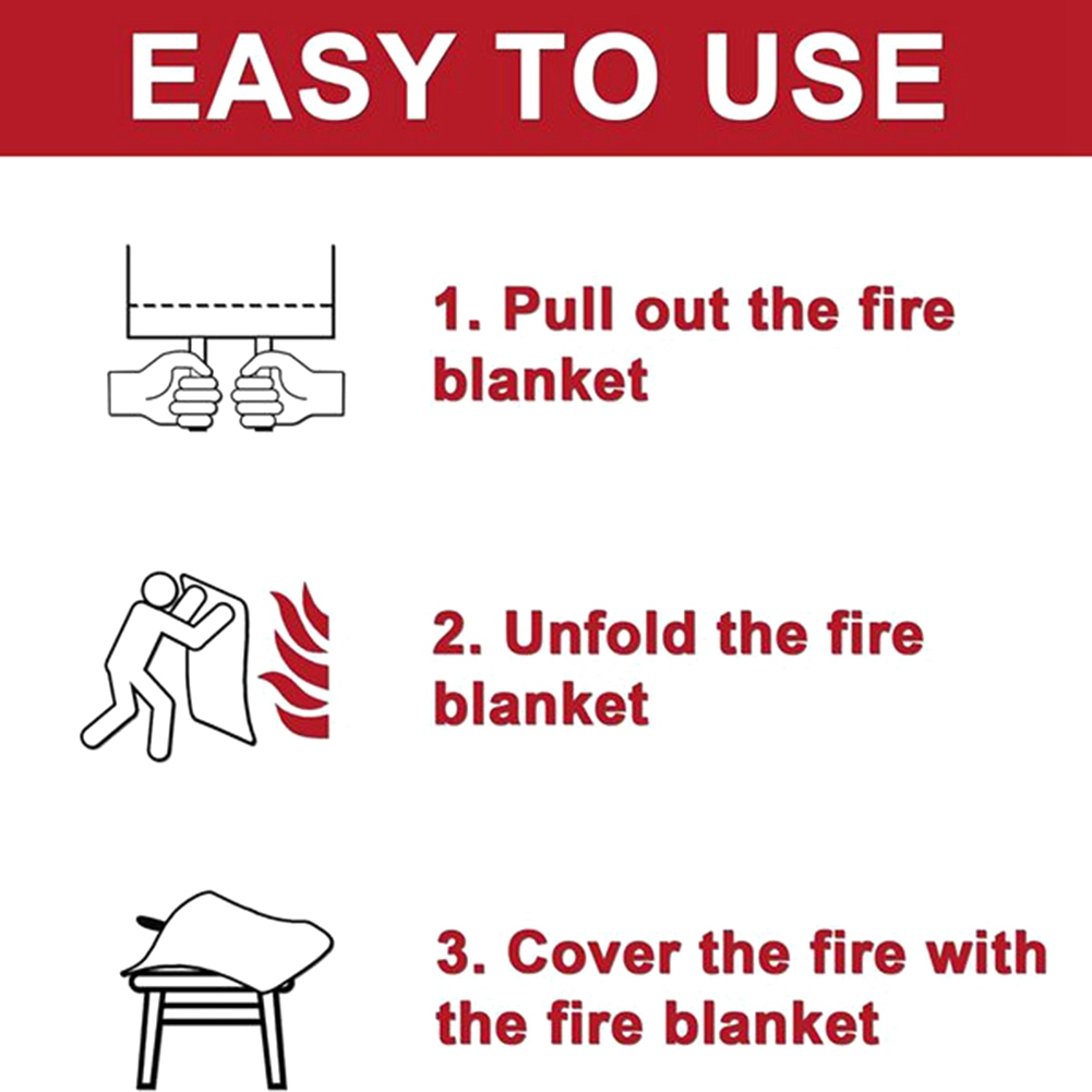 Fire Blanket Kitchen - A40Z- بطانية حريق للطوارئ، بطانية حريق،