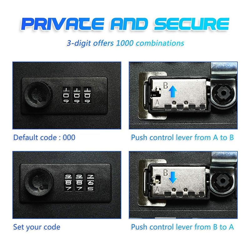 خزانة مفاتيح A92Z مع 20 خطاف ل - مراجعة Lockbox Key Secure وسعره