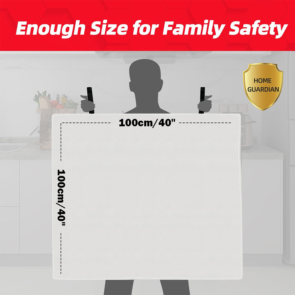 بطانية حريق 2 حزمة 2*2 م/1.5*1 - مراجعة Fire Blanket Kitchen وسعره