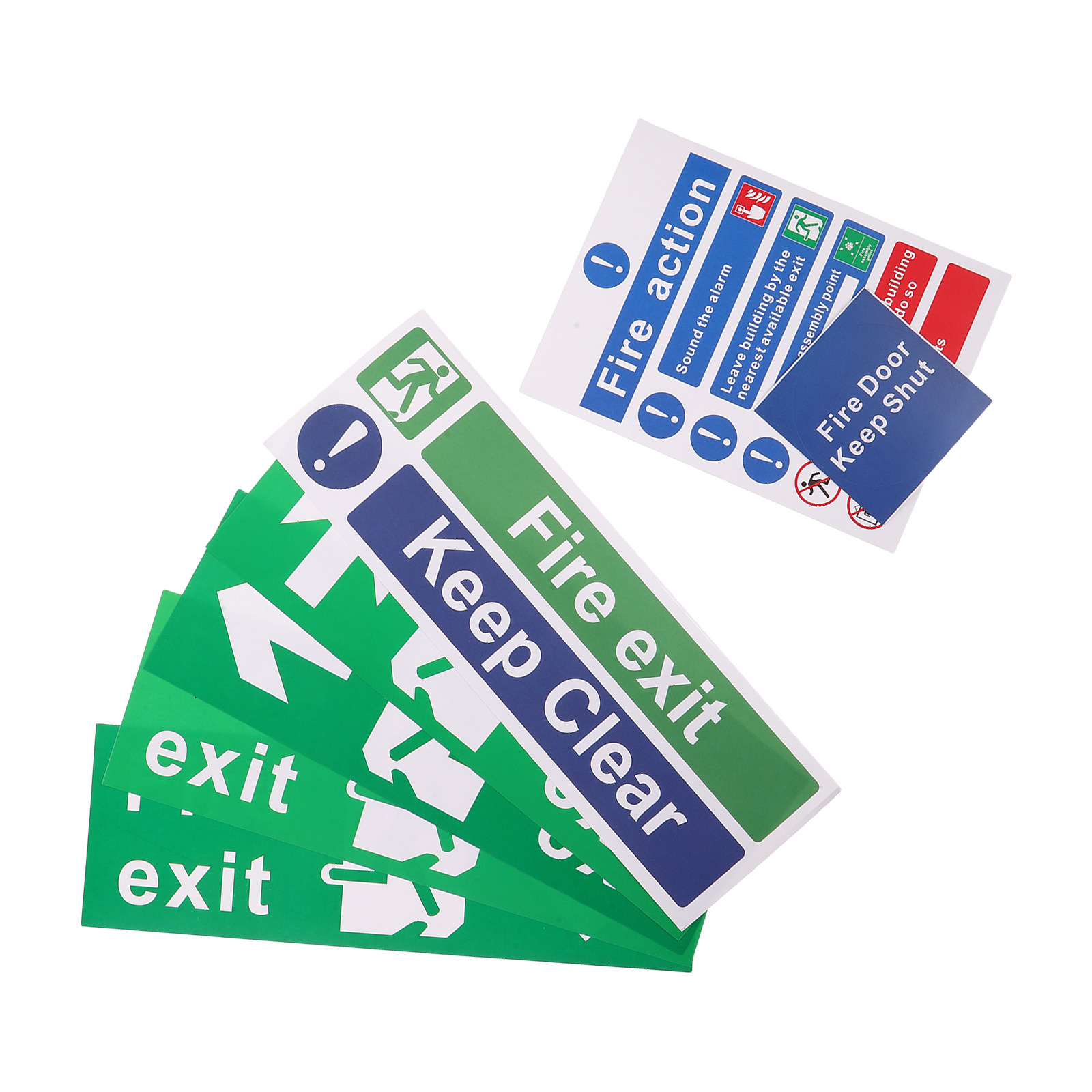 21 قطعة من لافتات مخارج السلام - مراجعة Emergency Exit Sign وسعره