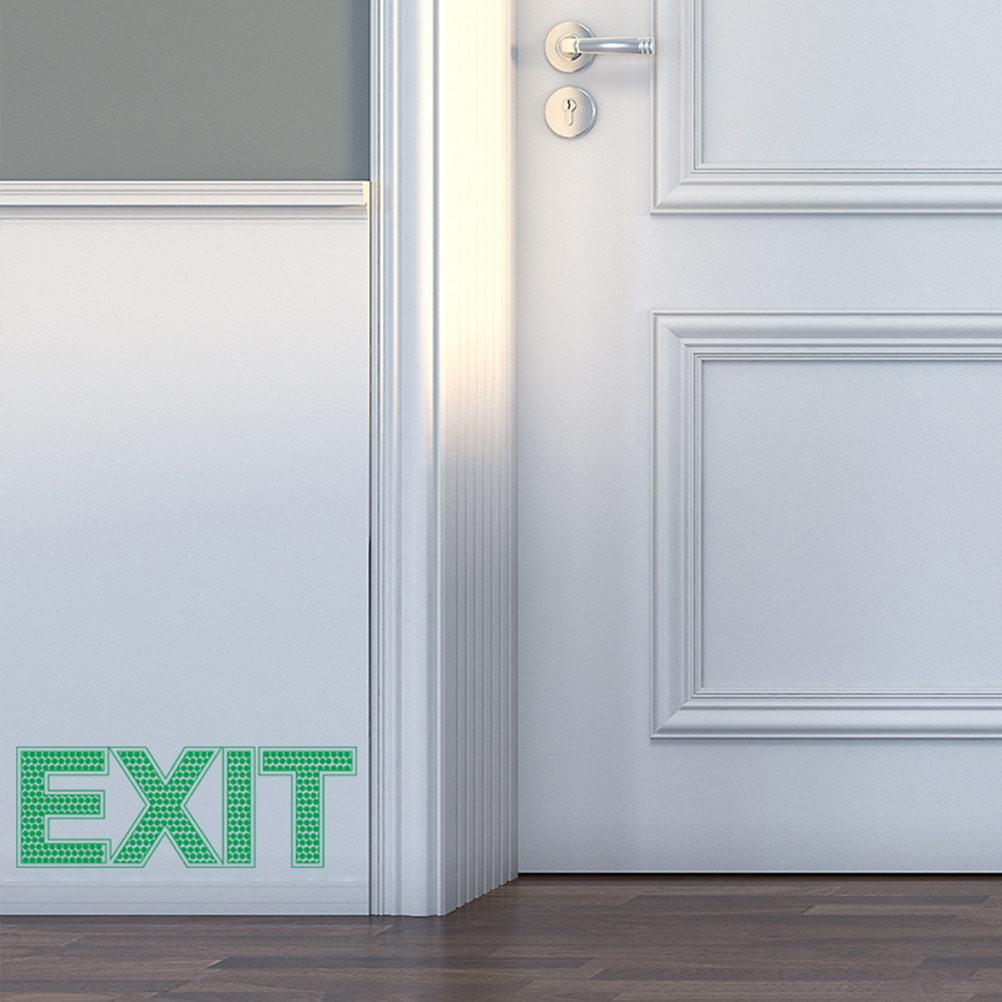 ملصق حائط مضيء للخروج، يتوهج ف - مراجعة Emergency Exit Sign وسعره